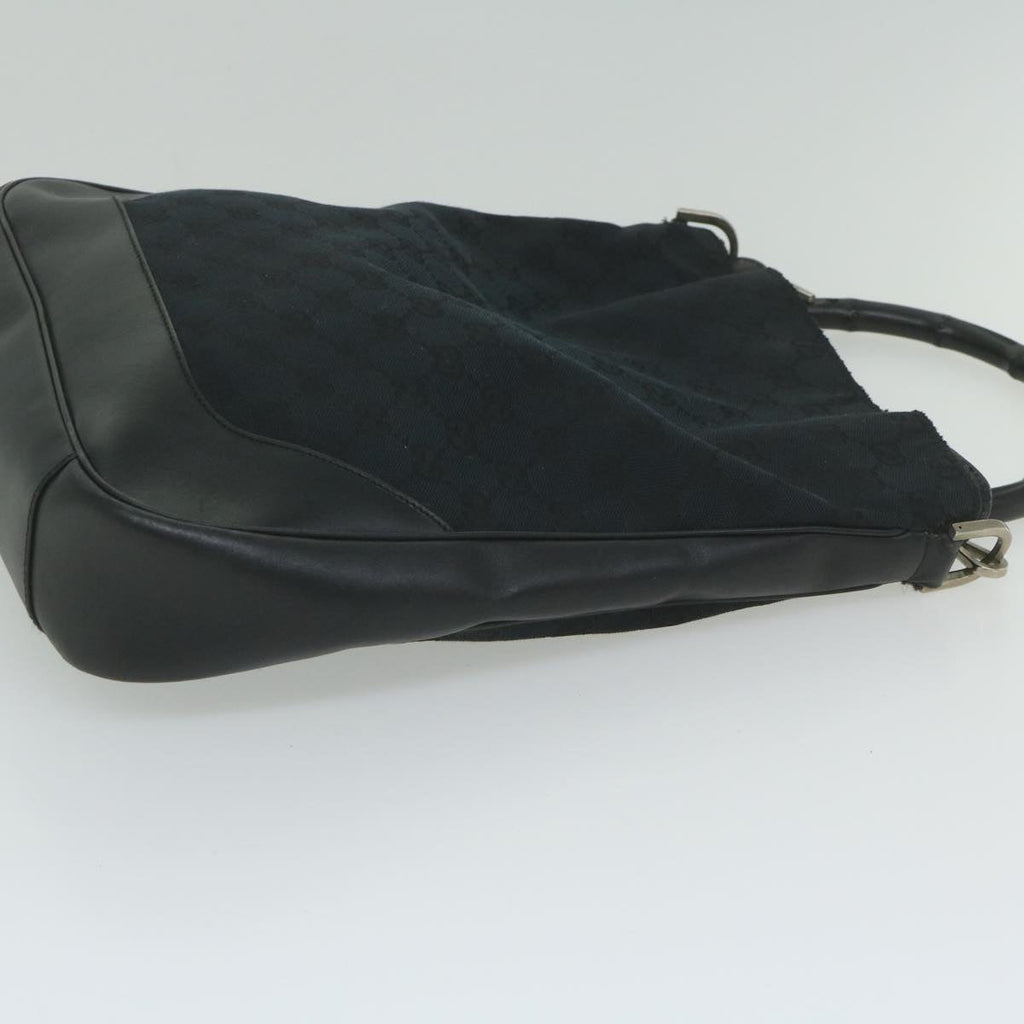 GUCCI Bamboo Hand Bag Leather Black 001 4058 2404 th4342