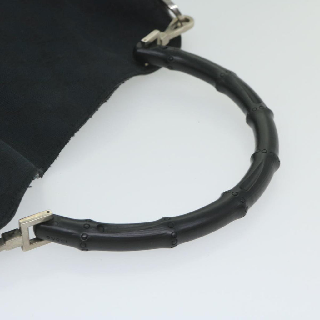 GUCCI Bamboo Hand Bag Leather Black 001 4058 2404 th4342