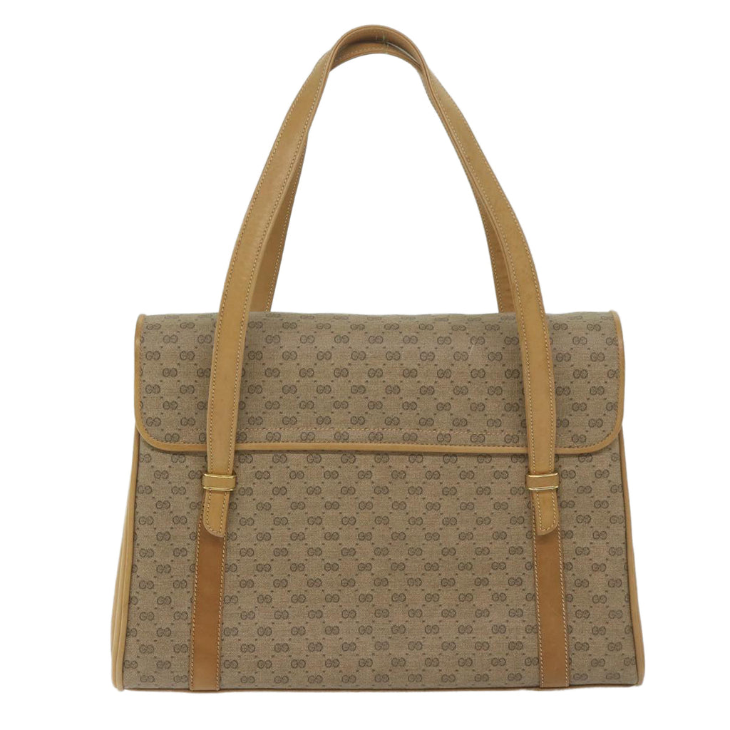 GUCCI Micro GG Supreme Hand Bag PVC Leather Beige 000 46 4857 th4354