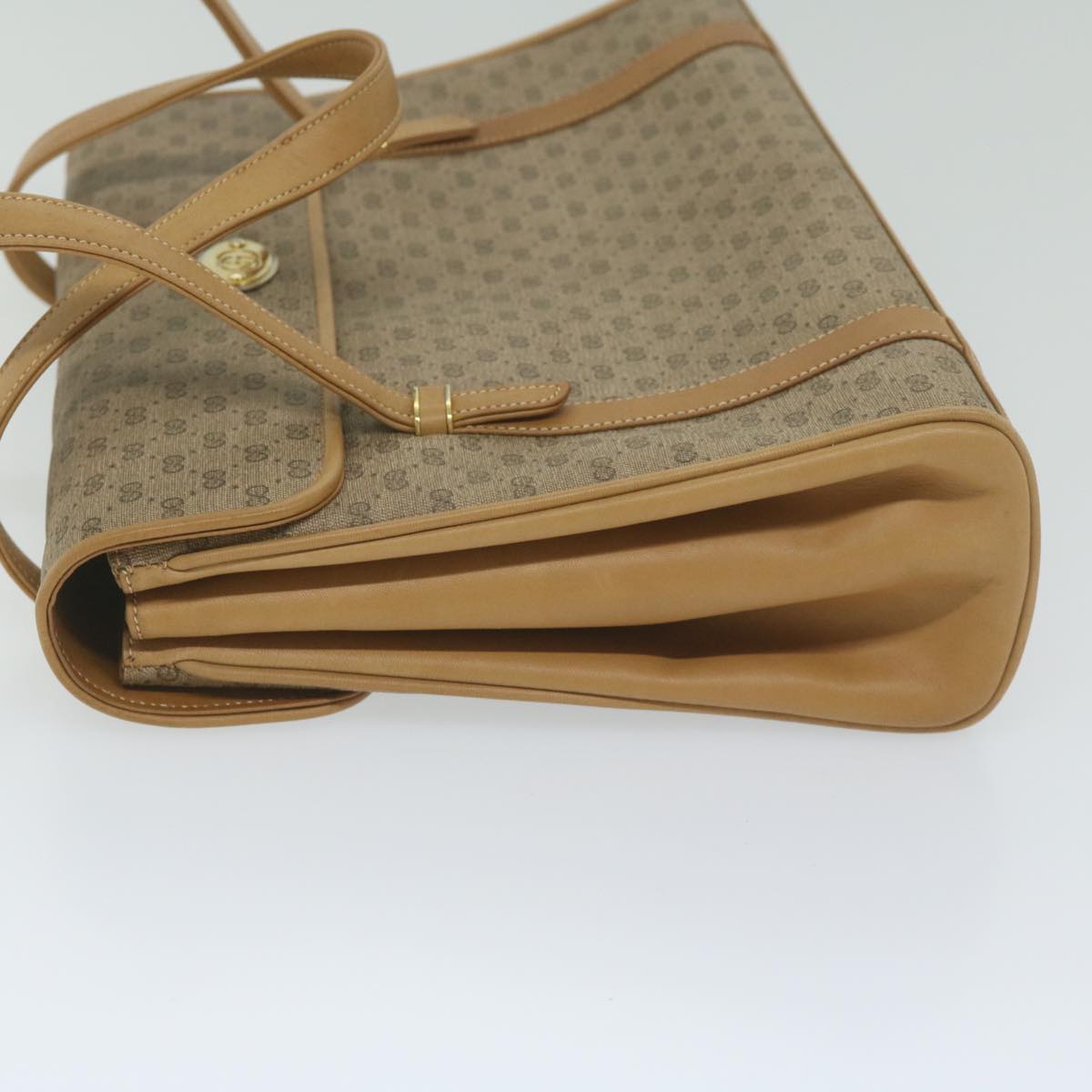GUCCI Micro GG Supreme Hand Bag PVC Leather Beige 000 46 4857 th4354