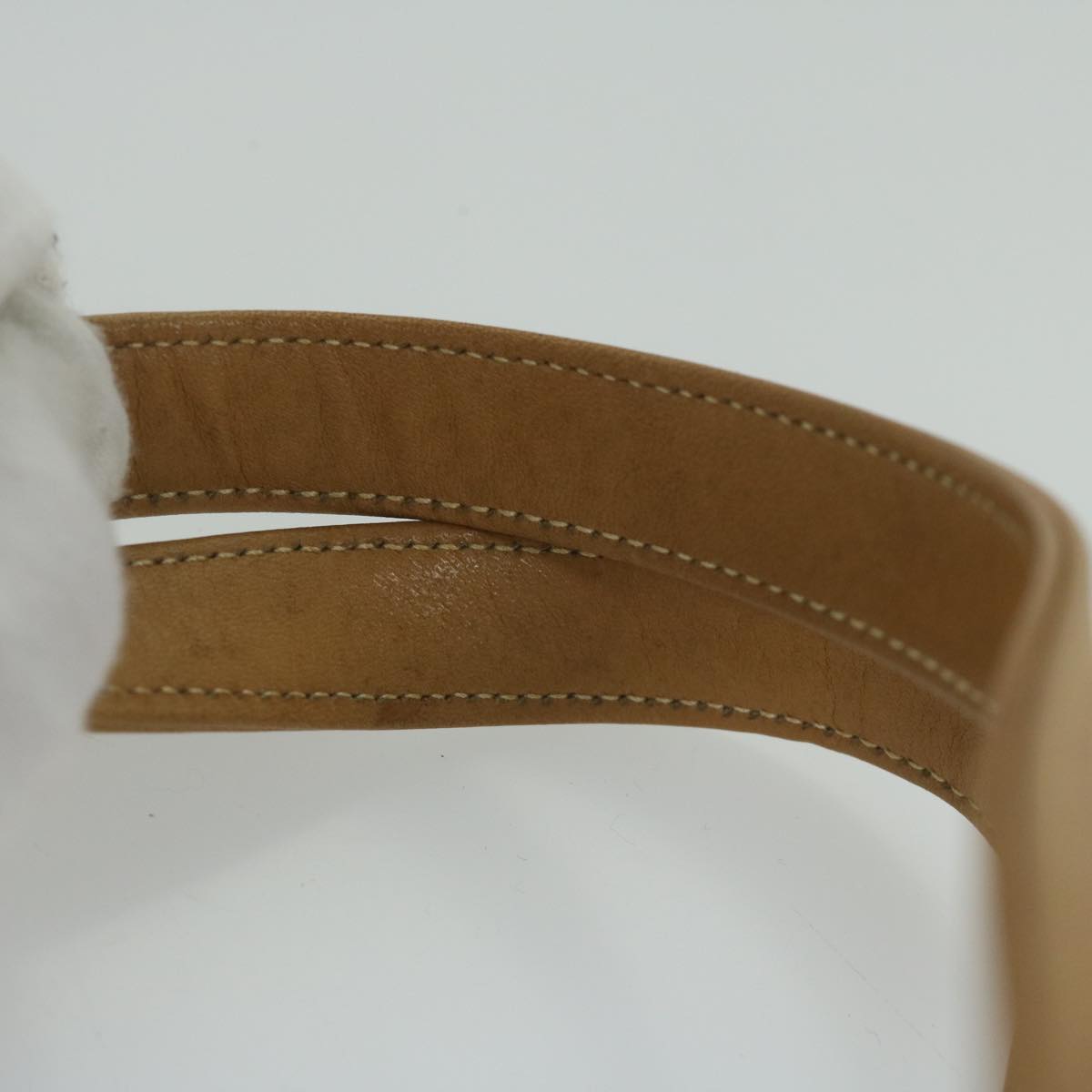 GUCCI Micro GG Supreme Hand Bag PVC Leather Beige 000 46 4857 th4354