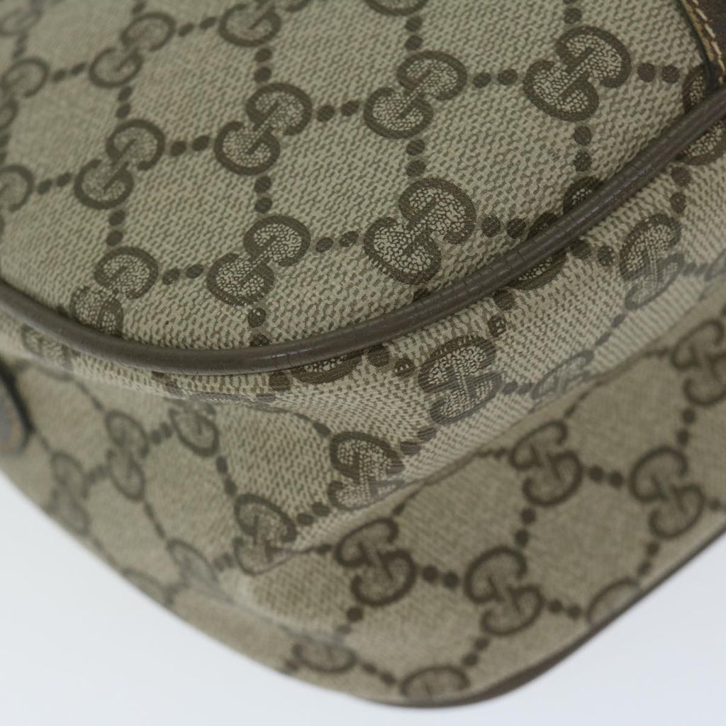 GUCCI GG Supreme Web Sherry Line Shoulder Bag Beige Red 14 02 032 th4355