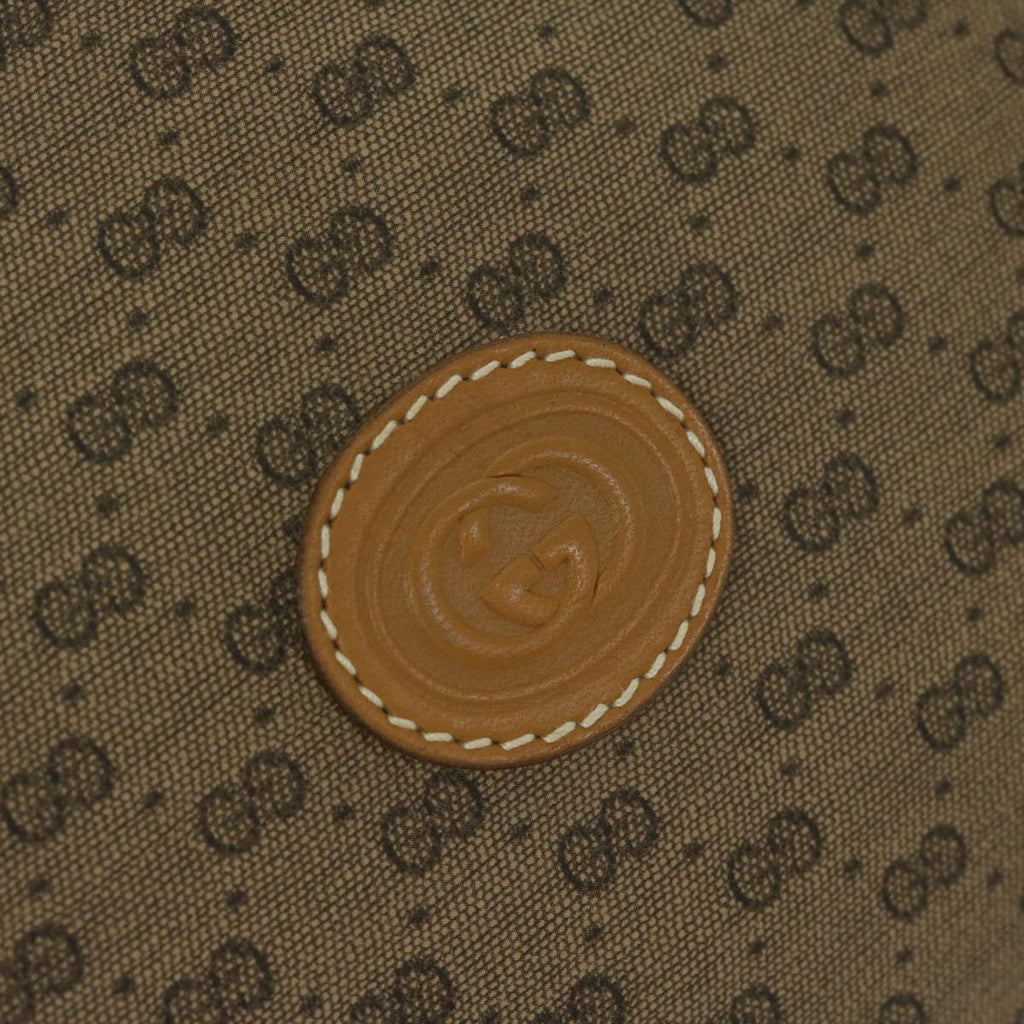GUCCI Micro GG Supreme Clutch Bag PVC Leather Beige 014 58 0198 th4358