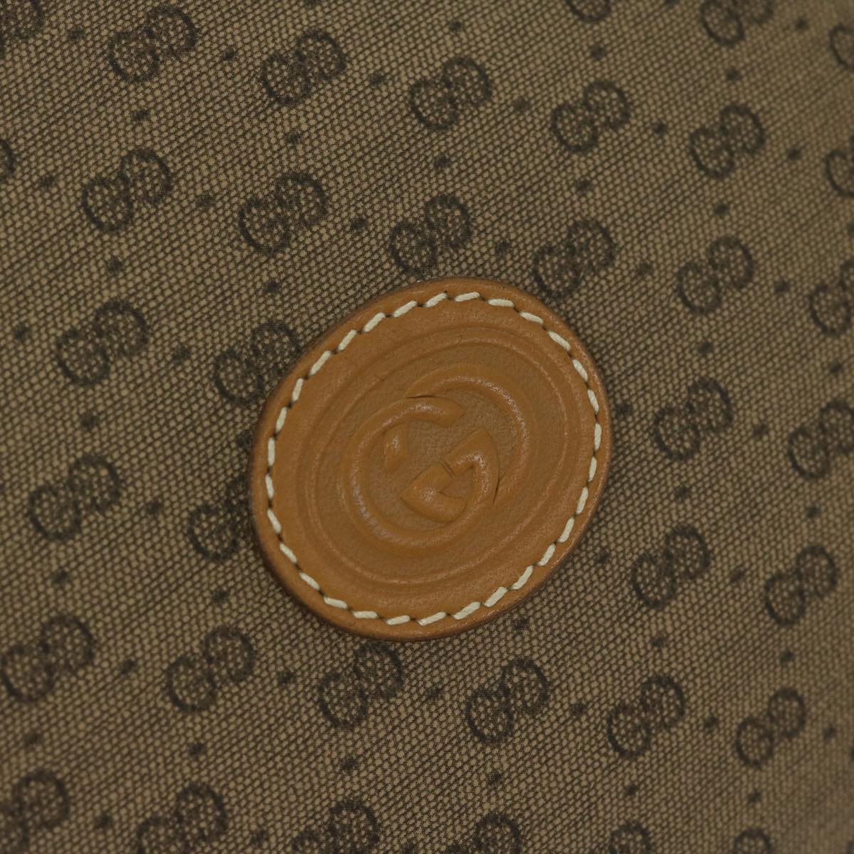 GUCCI Micro GG Supreme Clutch Bag PVC Leather Beige 014 58 0198 th4358
