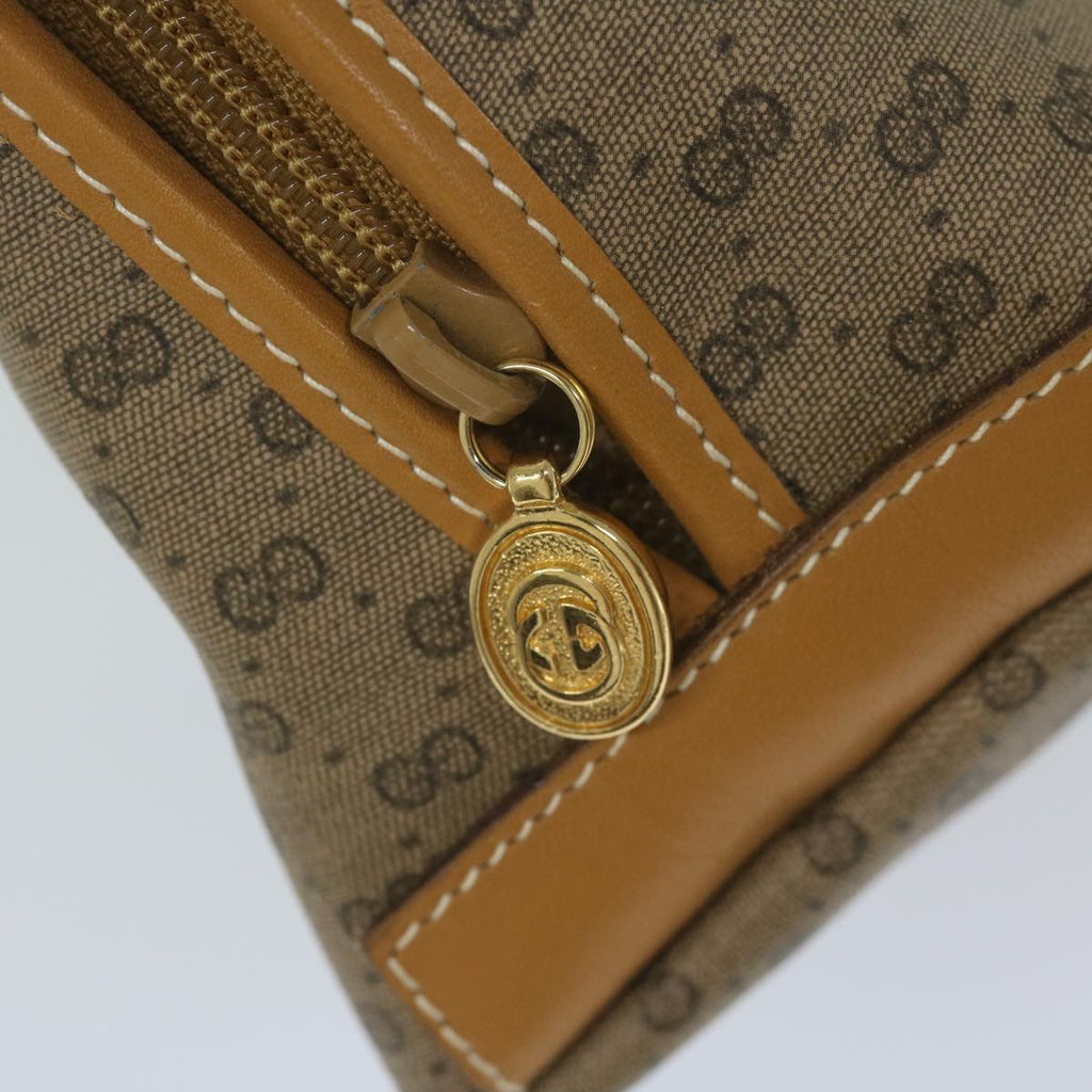 GUCCI Micro GG Supreme Clutch Bag PVC Leather Beige 014 58 0198 th4358