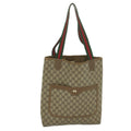 GUCCI GG Supreme Web Sherry Line Tote Bag Beige Red Green 39 02 003 th4362