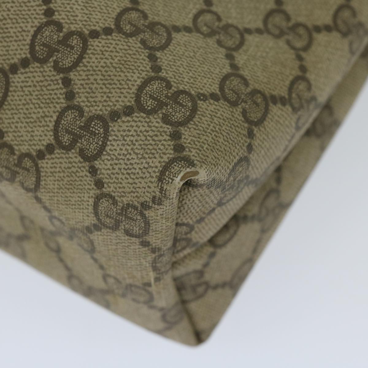 GUCCI GG Supreme Web Sherry Line Tote Bag Beige Red Green 39 02 003 th4362