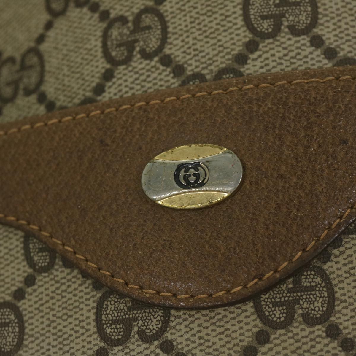 GUCCI GG Supreme Web Sherry Line Tote Bag Beige Red Green 39 02 003 th4362