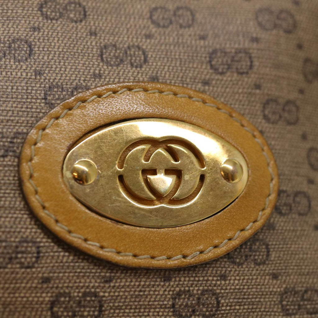 GUCCI Micro GG Supreme Shoulder Bag PVC Beige 007 104 4916 th4789
