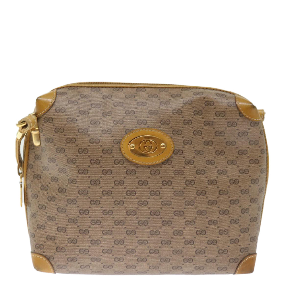 GUCCI Micro GG Supreme Shoulder Bag PVC Beige 007 104 4916 th4789