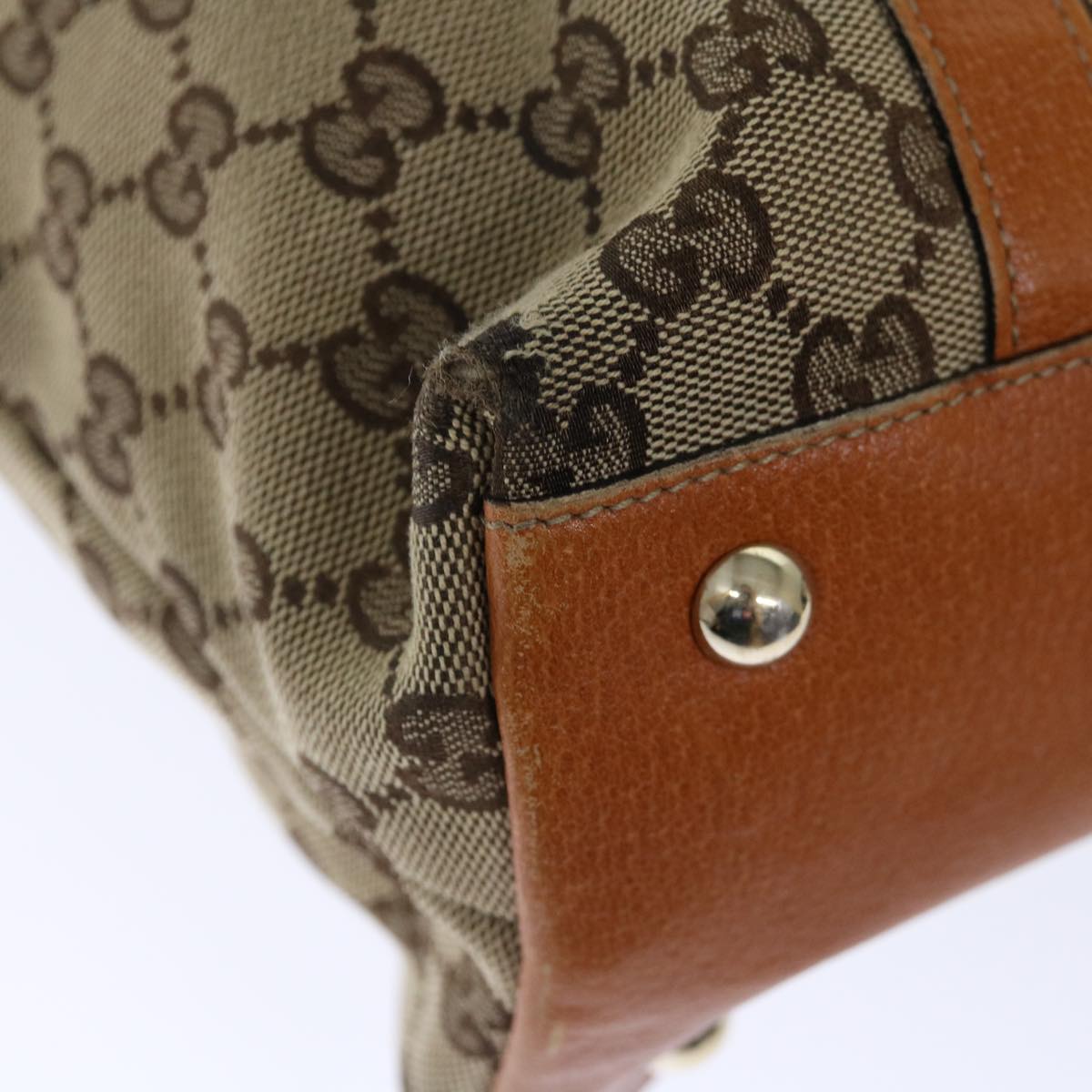 GUCCI GG Canvas Abbey Tote Bag Beige 141470 th4806