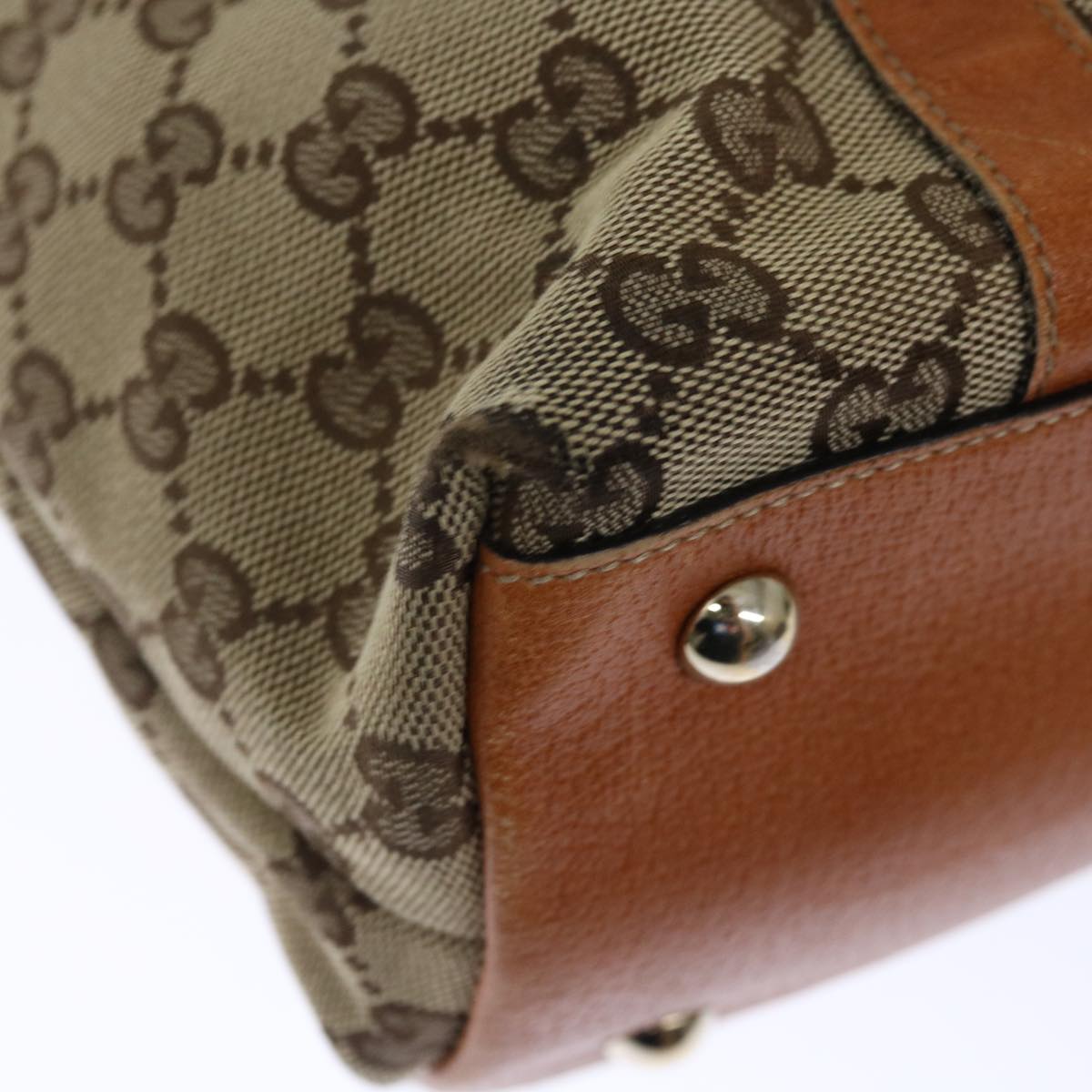GUCCI GG Canvas Abbey Tote Bag Beige 141470 th4806
