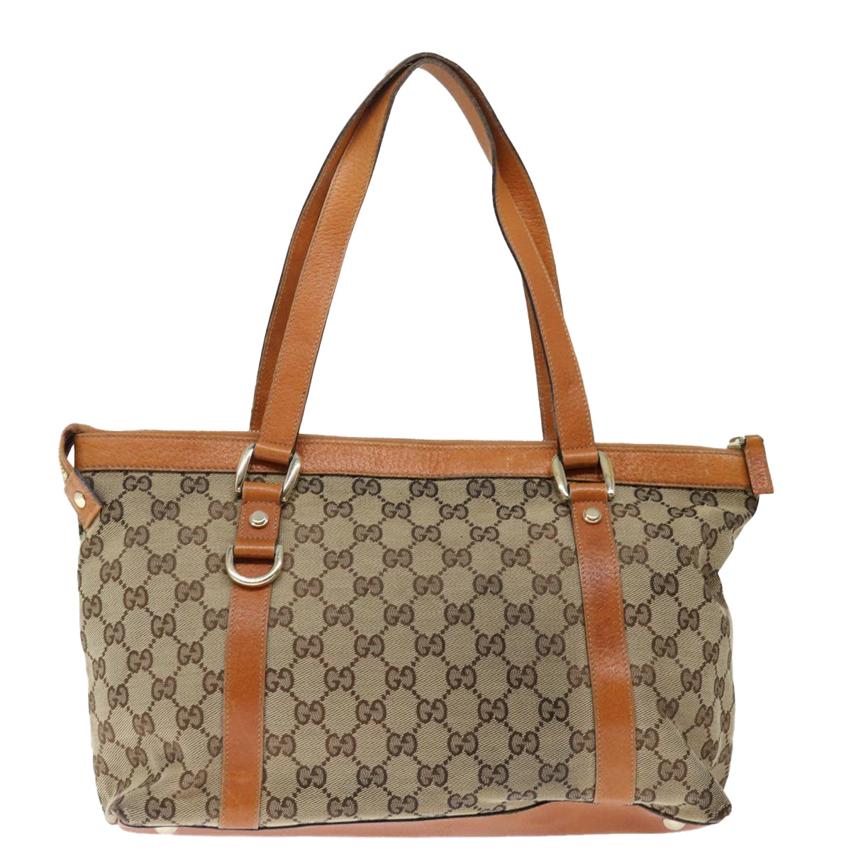 GUCCI GG Canvas Abbey Tote Bag Beige 141470 th4806