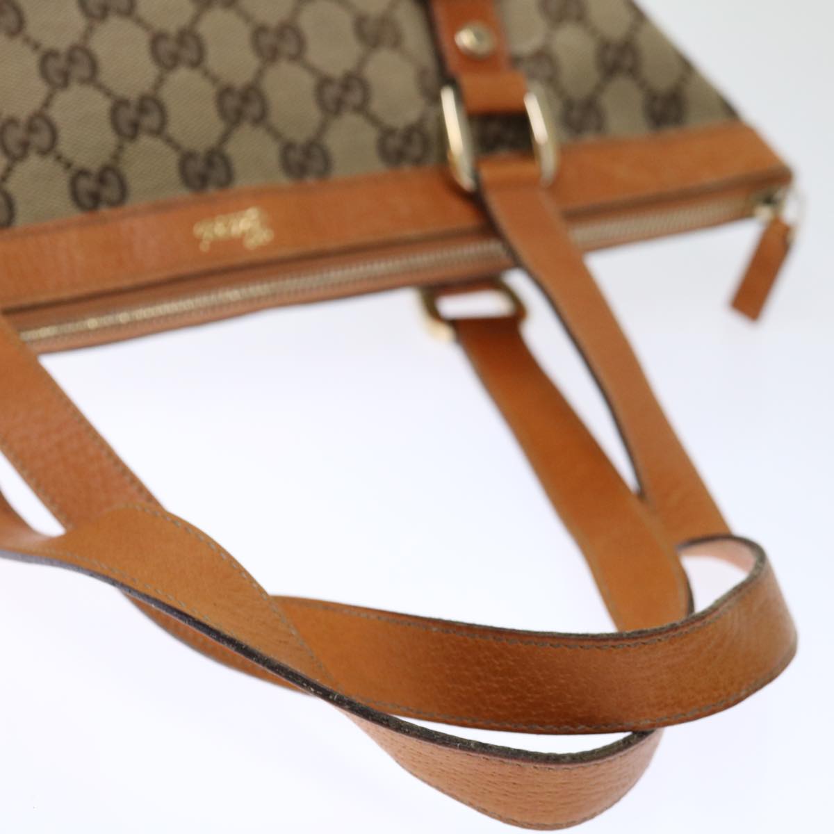 GUCCI GG Canvas Abbey Tote Bag Beige 141470 th4806