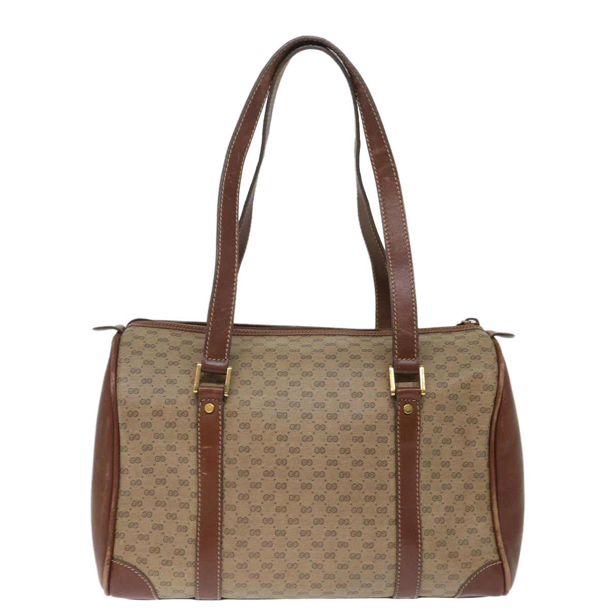 GUCCI Micro GG Supreme Shoulder Bag PVC Beige th4821