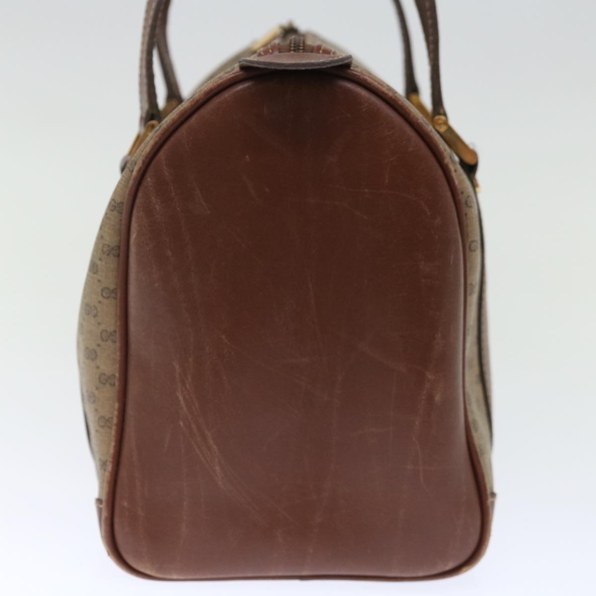 GUCCI Micro GG Supreme Shoulder Bag PVC Beige th4821