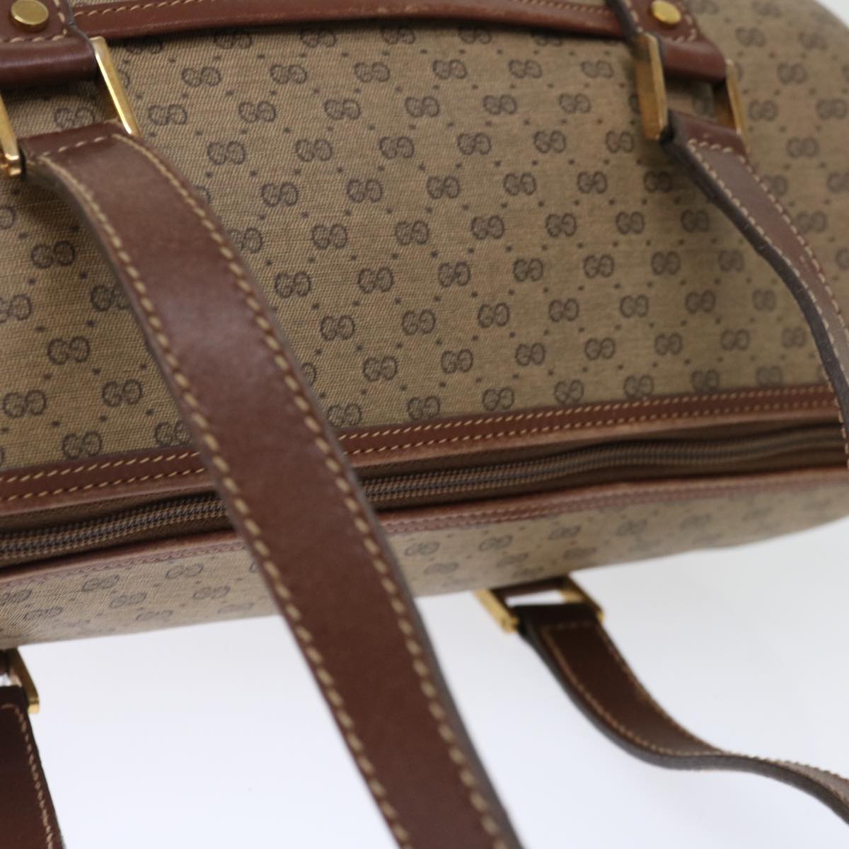 GUCCI Micro GG Supreme Shoulder Bag PVC Beige th4821