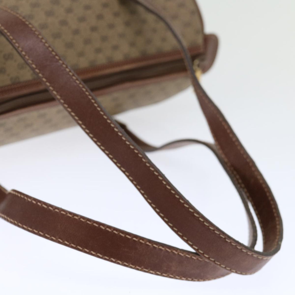 GUCCI Micro GG Supreme Shoulder Bag PVC Beige th4821