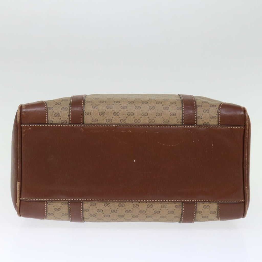 GUCCI Micro GG Supreme Shoulder Bag PVC Beige th4821