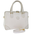 GUCCI Micro GG Canvas Hand Bag PVC 2way White 002 123 0167 th4828