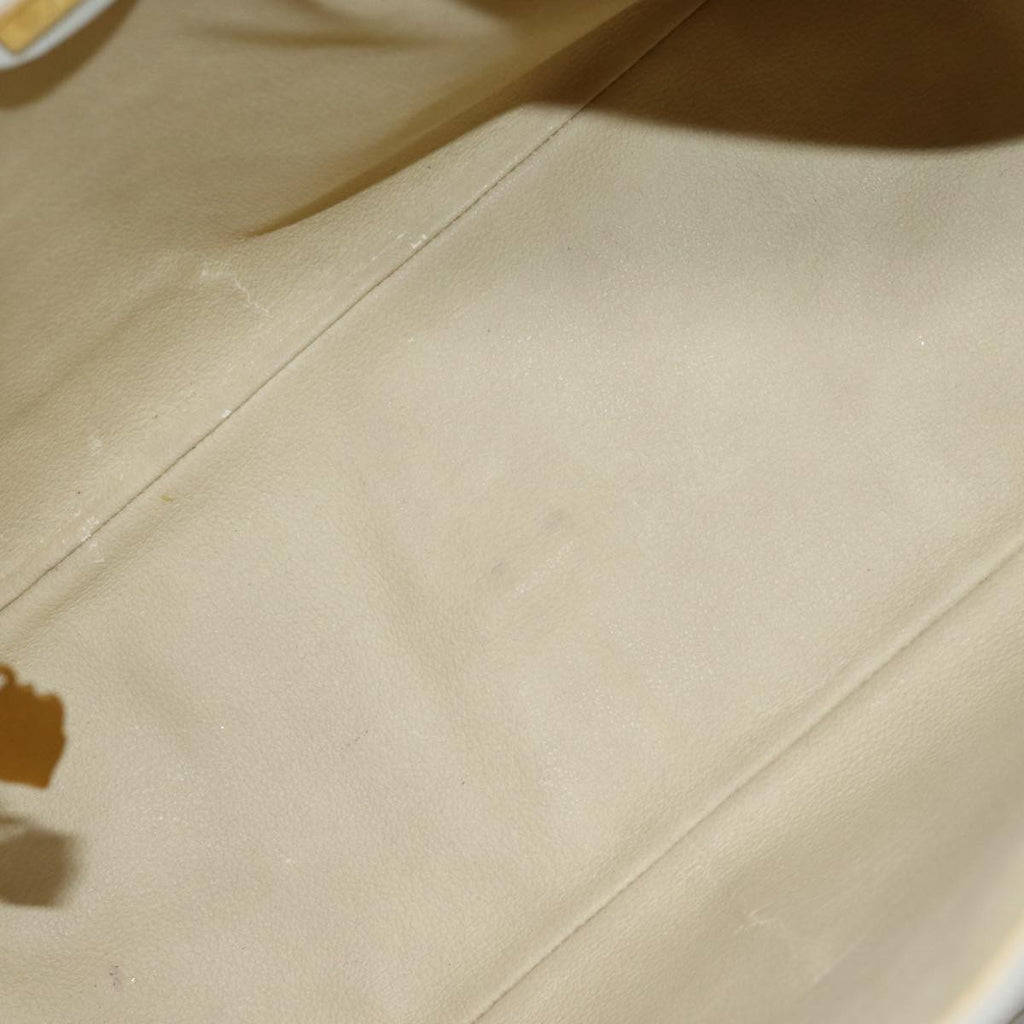 GUCCI Micro GG Canvas Hand Bag PVC 2way White 002 123 0167 th4828
