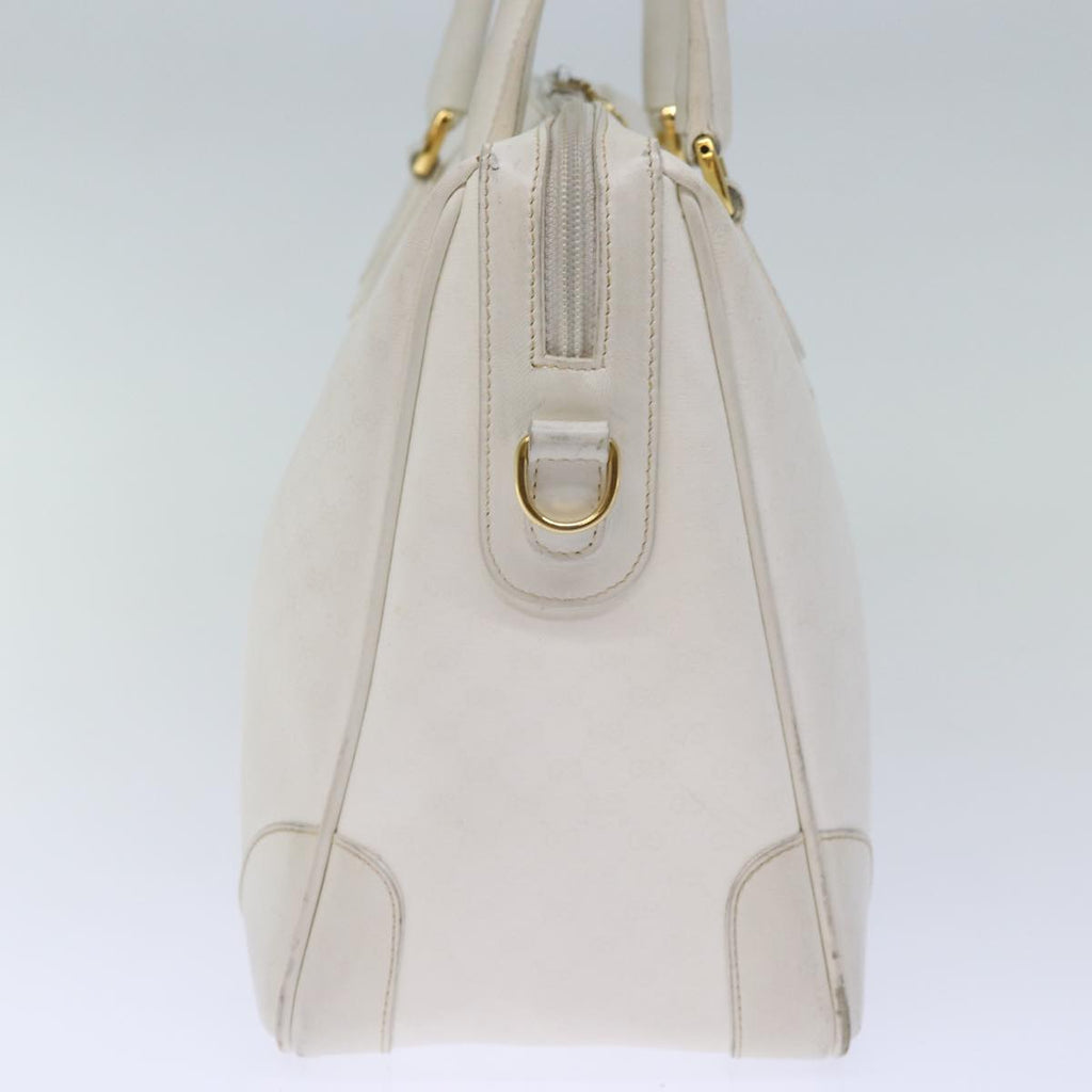 GUCCI Micro GG Canvas Hand Bag PVC 2way White 002 123 0167 th4828
