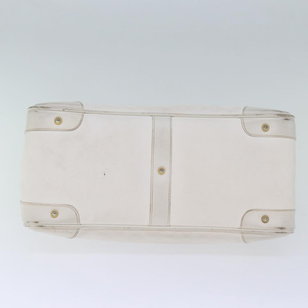 GUCCI Micro GG Canvas Hand Bag PVC 2way White 002 123 0167 th4828