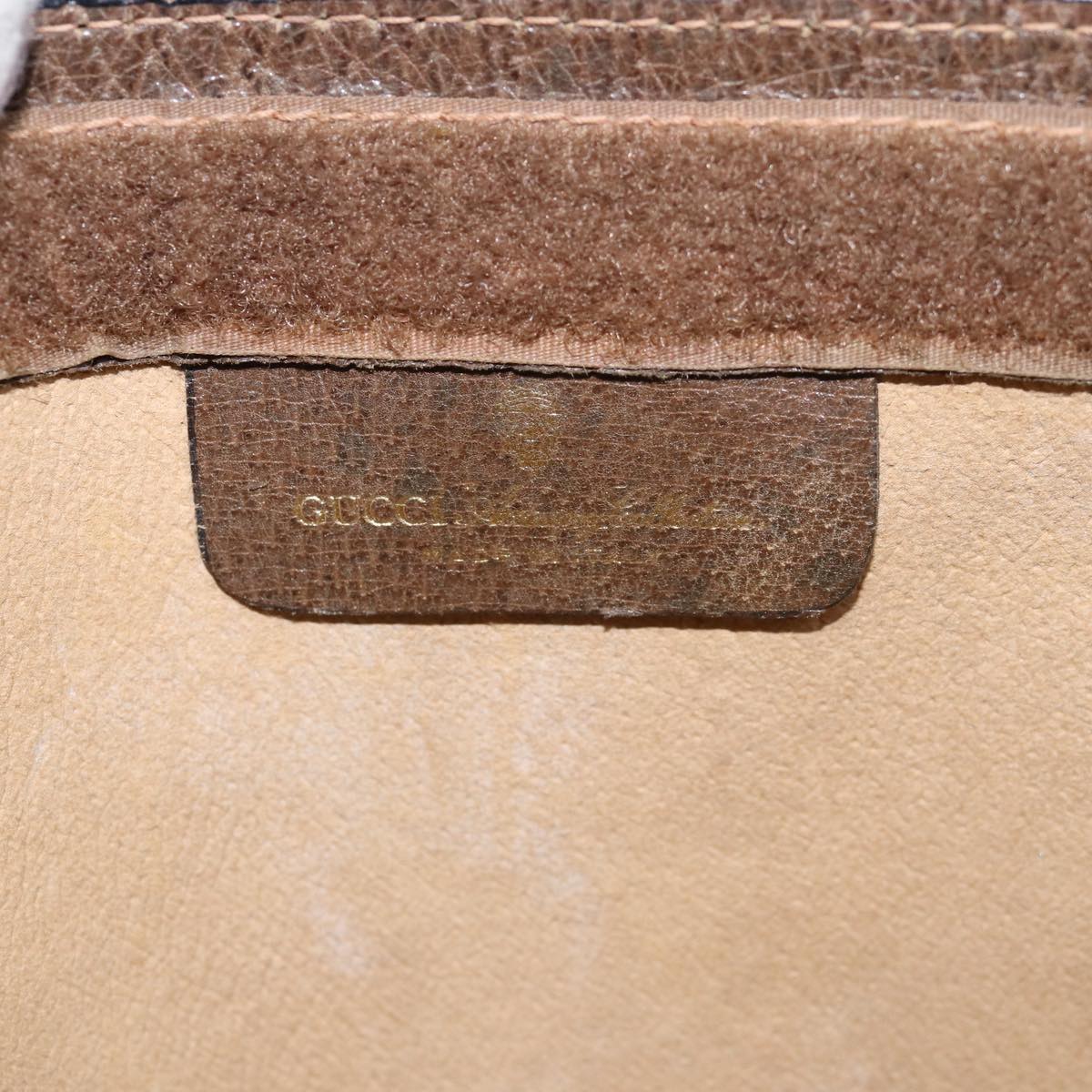 GUCCI GG Supreme Web Sherry Line Clutch Bag PVC Beige Red 89 01 001 th4862