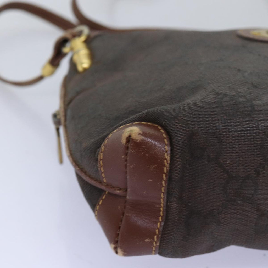 GUCCI GG Canvas Shoulder Bag Brown 007 104 4916 th4893