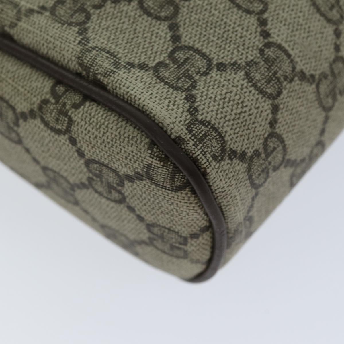 GUCCI GG Supreme Web Sherry Line Clutch Bag Beige Red 63 014 3553 th4948