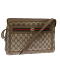 GUCCI GG Supreme Shoulder Bag PVC Leather Beige 41 02 090 th4950