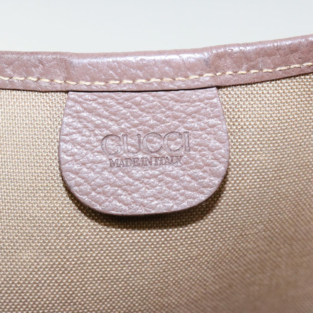 GUCCI GG Canvas Web Sherry Line Tote Bag Beige Red Green 002 58 6487 th4960