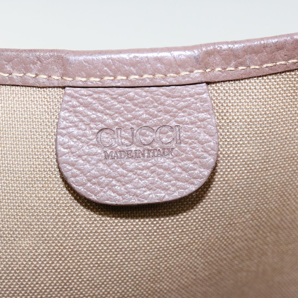GUCCI GG Canvas Web Sherry Line Tote Bag Beige Red Green 002 58 6487 th4960