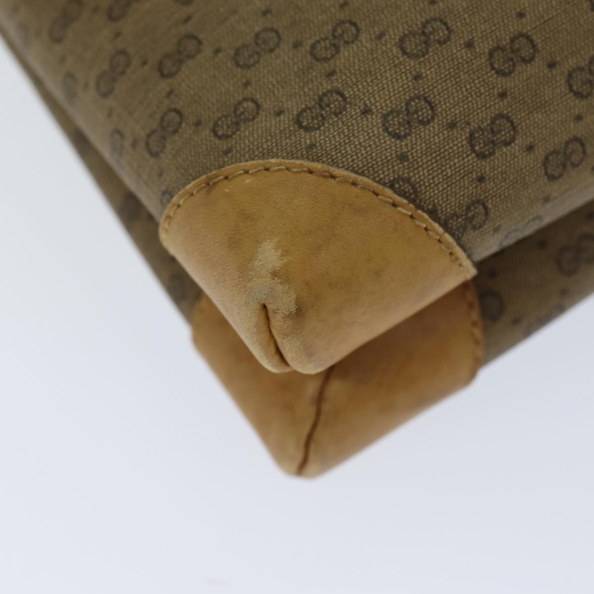 GUCCI Micro GG Supreme Shoulder Bag PVC Leather Beige 007 49 5548 th4994