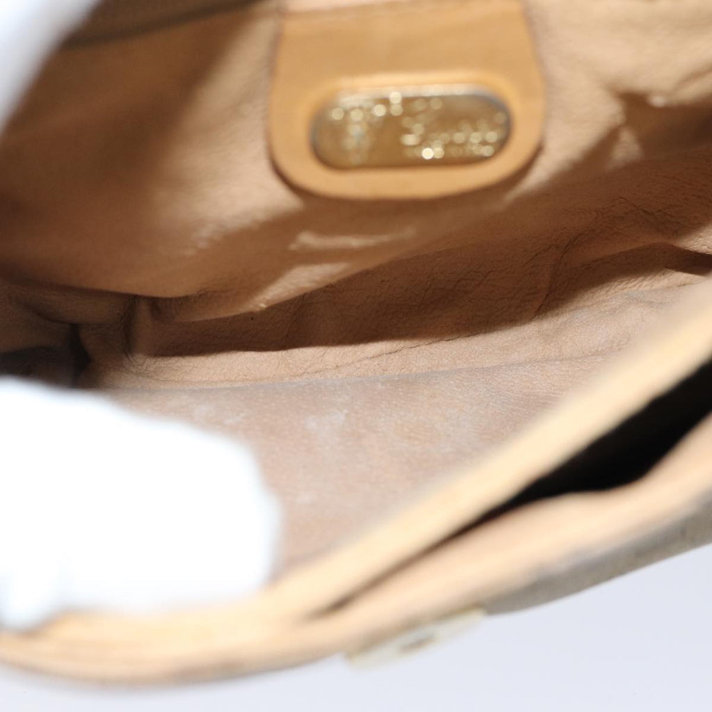 GUCCI Micro GG Supreme Shoulder Bag PVC Leather Beige 007 49 5548 th4994