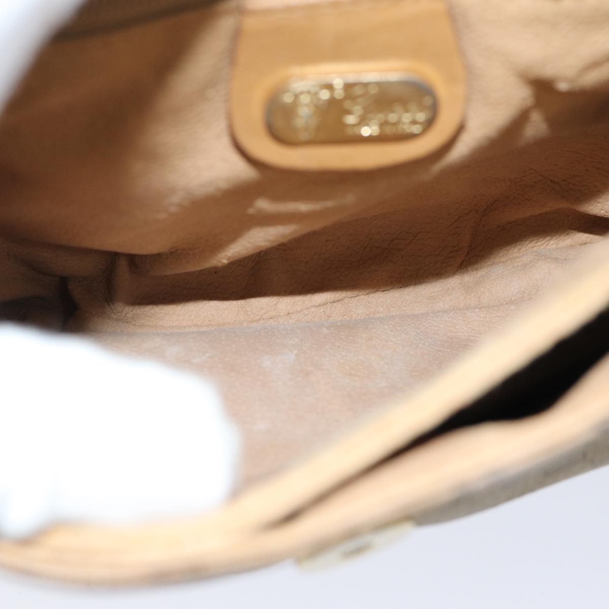GUCCI Micro GG Supreme Shoulder Bag PVC Leather Beige 007 49 5548 th4994