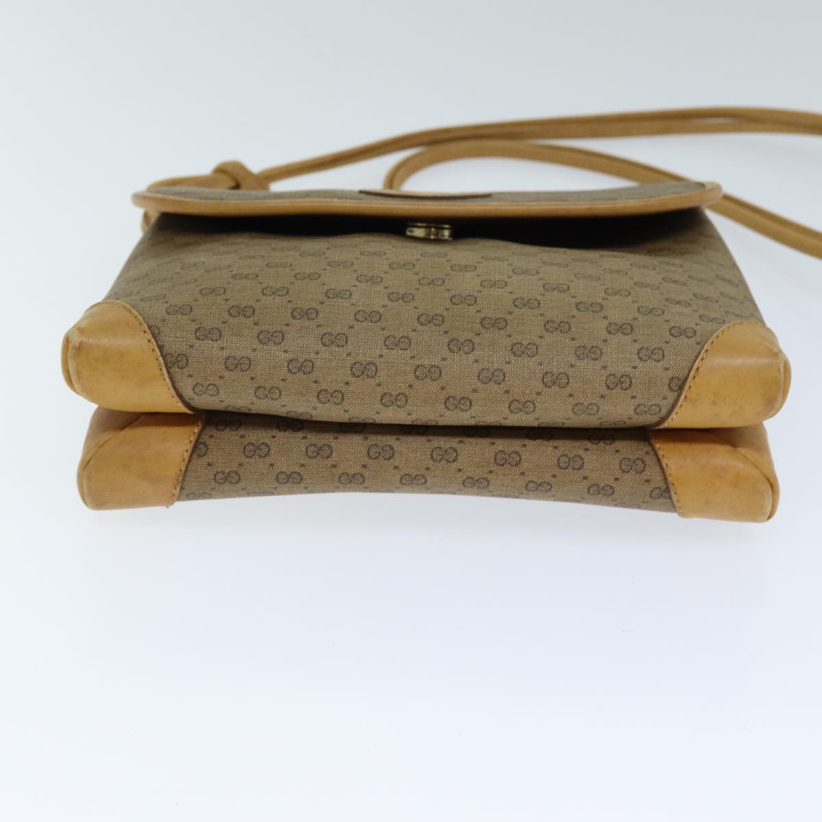 GUCCI Micro GG Supreme Shoulder Bag PVC Leather Beige 007 49 5548 th4994