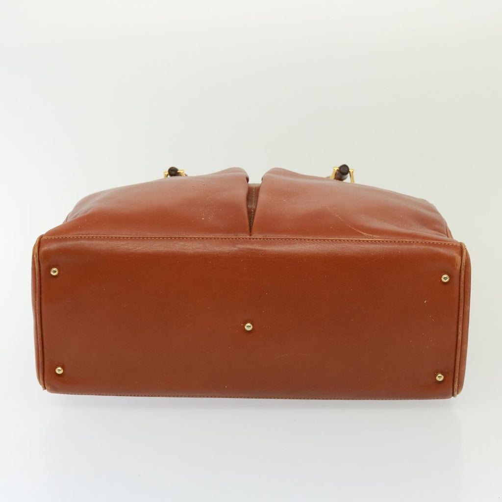 GUCCI Bamboo Hand Bag Leather 2way Brown 002 2855 0322 0 th5022