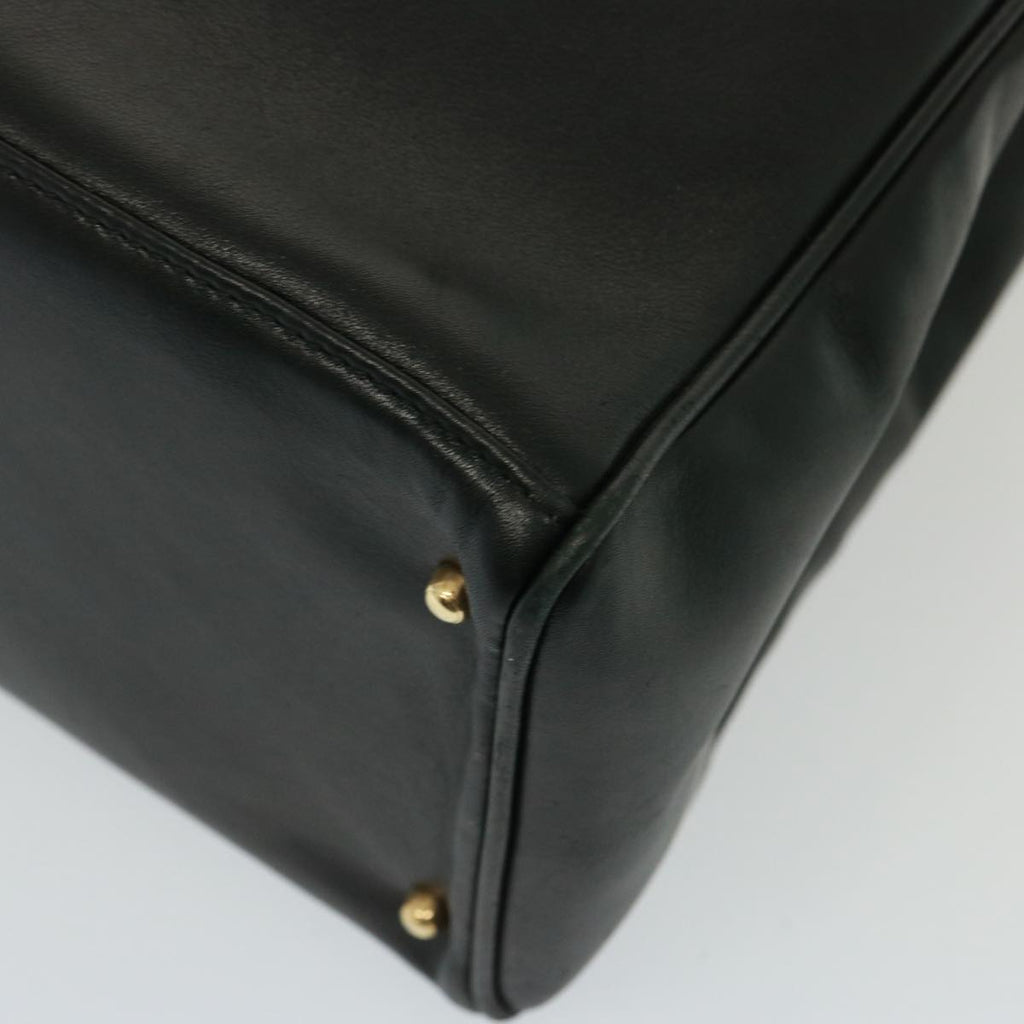 GUCCI Bamboo Hand Bag Leather 2way Black 002 2855 0322 0 th5023