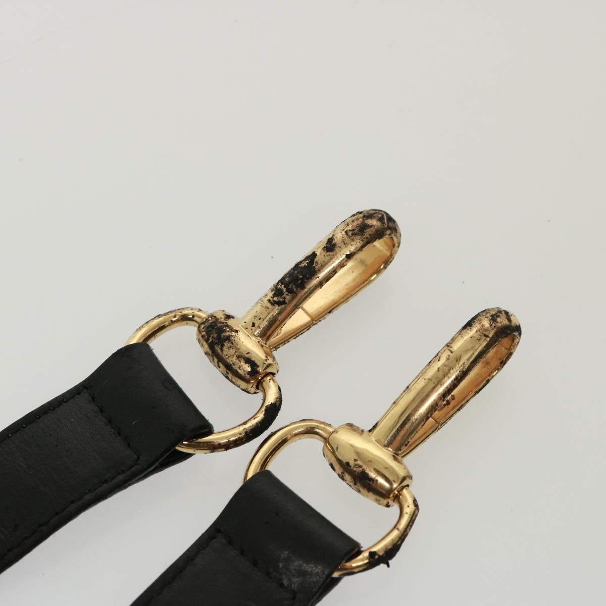 GUCCI Bamboo Hand Bag Leather 2way Black 002 2855 0322 0 th5023