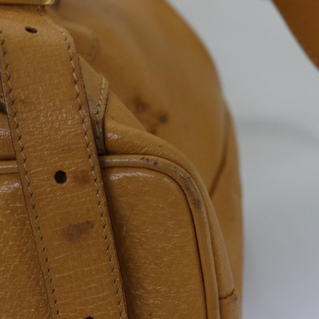 GUCCI Bamboo Backpack Leather Yellow 003 2058 0016 th5025