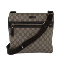 GUCCI GG Supreme Shoulder Bag PVC Leather Beige 295257 th5026