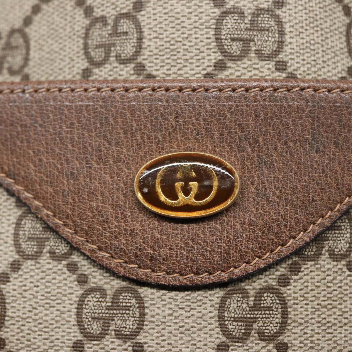 GUCCI GG Supreme Web Sherry Line Tote Bag PVC Beige Red 39 02 003 th5029