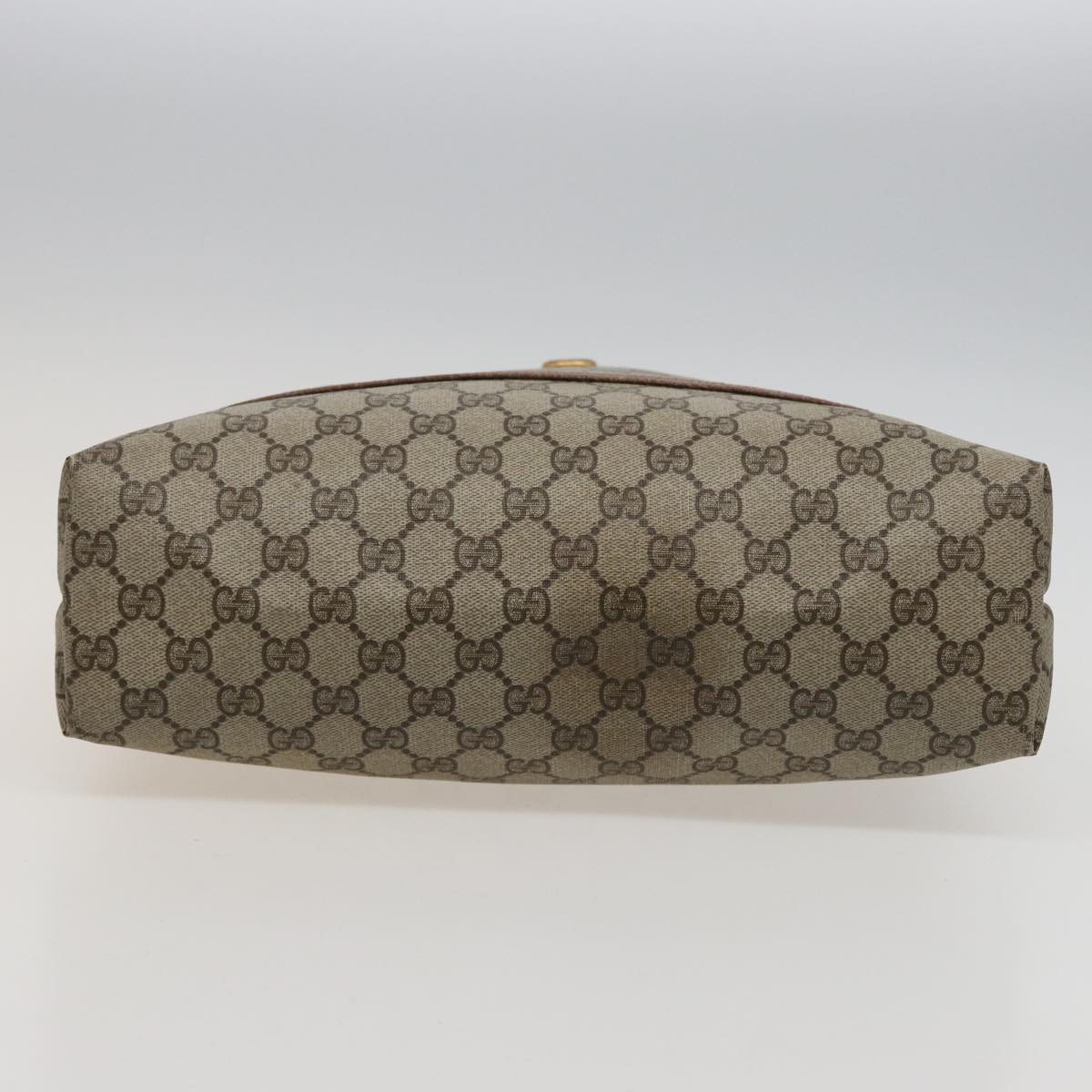 GUCCI GG Supreme Web Sherry Line Tote Bag PVC Beige Red 39 02 003 th5029
