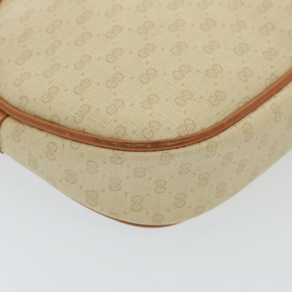 GUCCI Micro GG Supreme Shoulder Bag PVC Leather Beige 007 983 1113 th5073