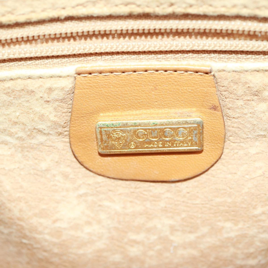 GUCCI Micro GG Supreme Shoulder Bag PVC Leather Beige 007 983 1113 th5073