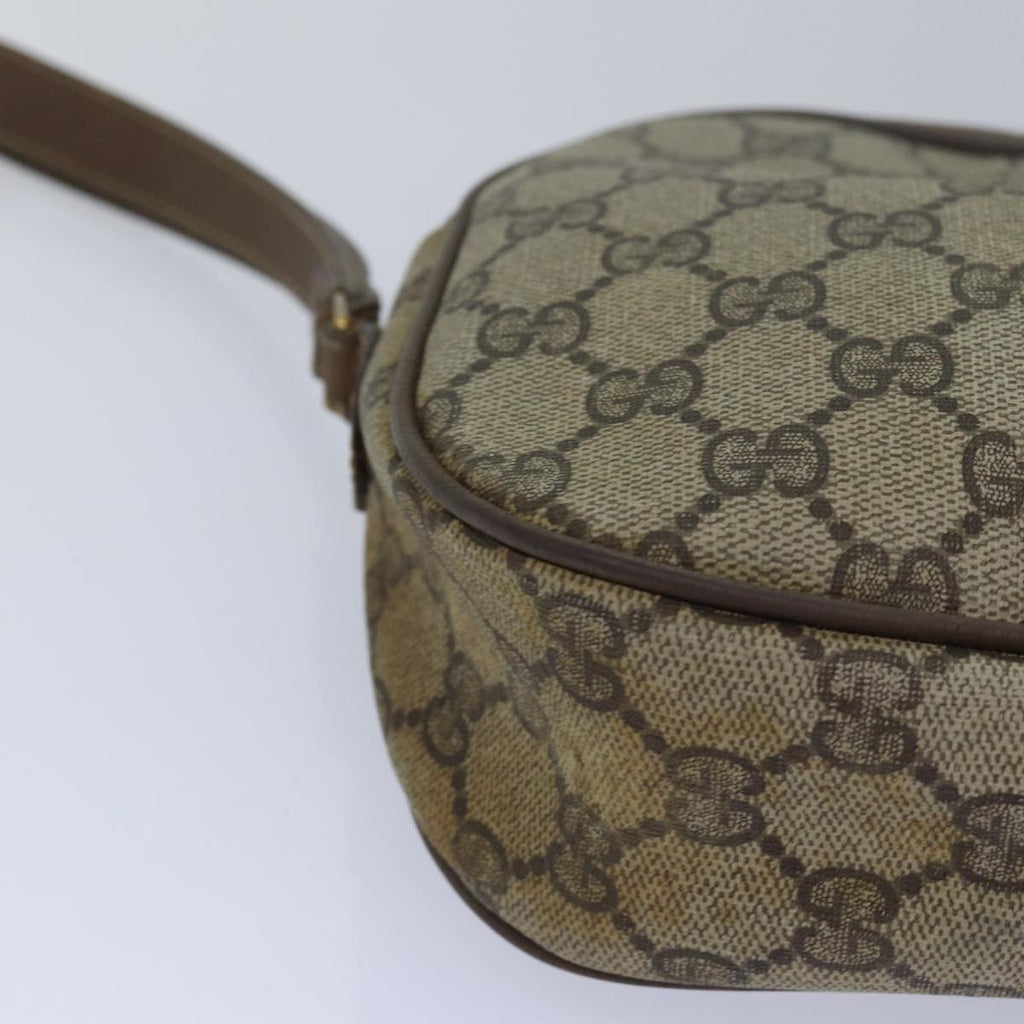 GUCCI GG Supreme Web Sherry Line Clutch Bag PVC Beige Red 89 01 034 th5079