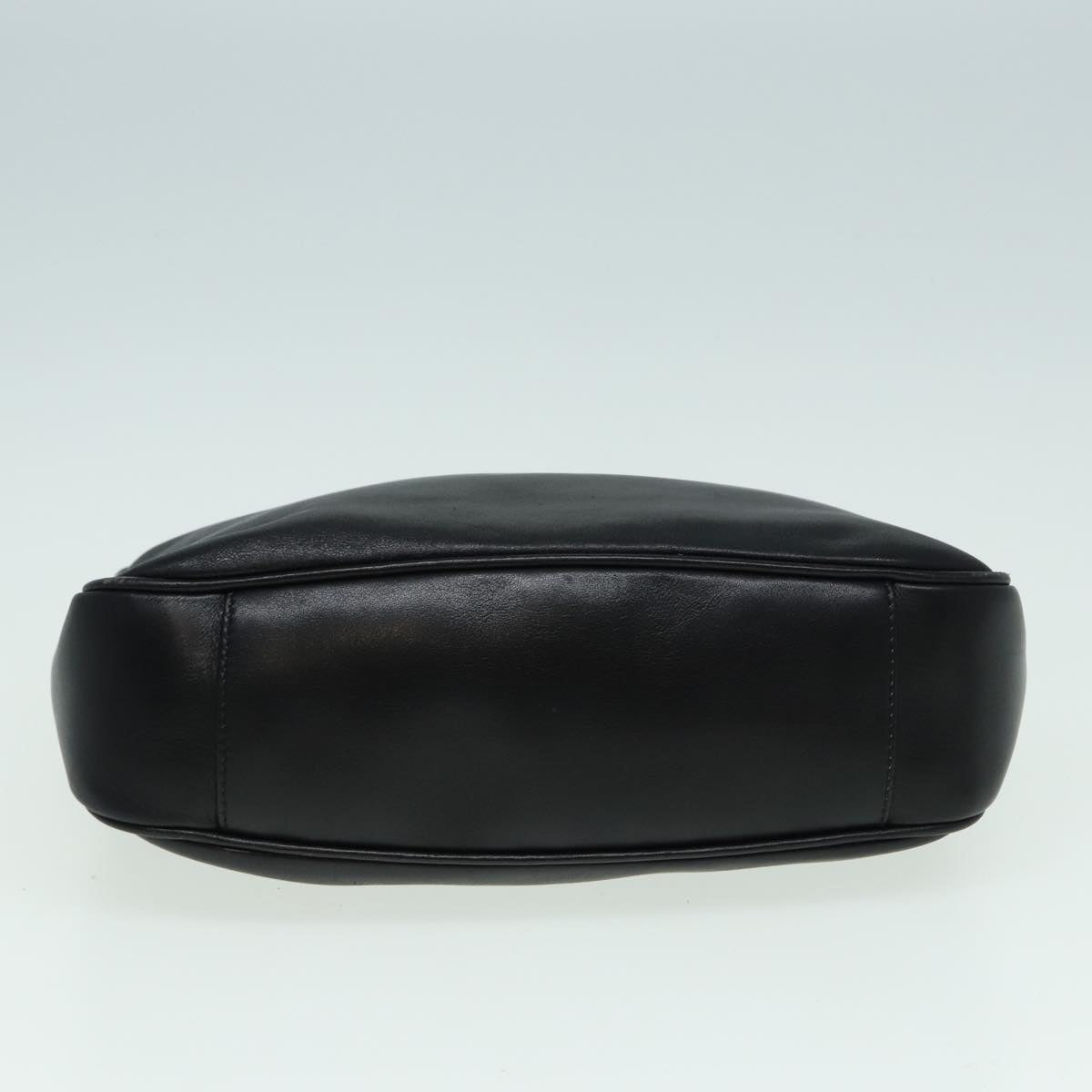 GUCCI Bamboo Shoulder Bag Leather 2way Black 001 1638 2615 th5132