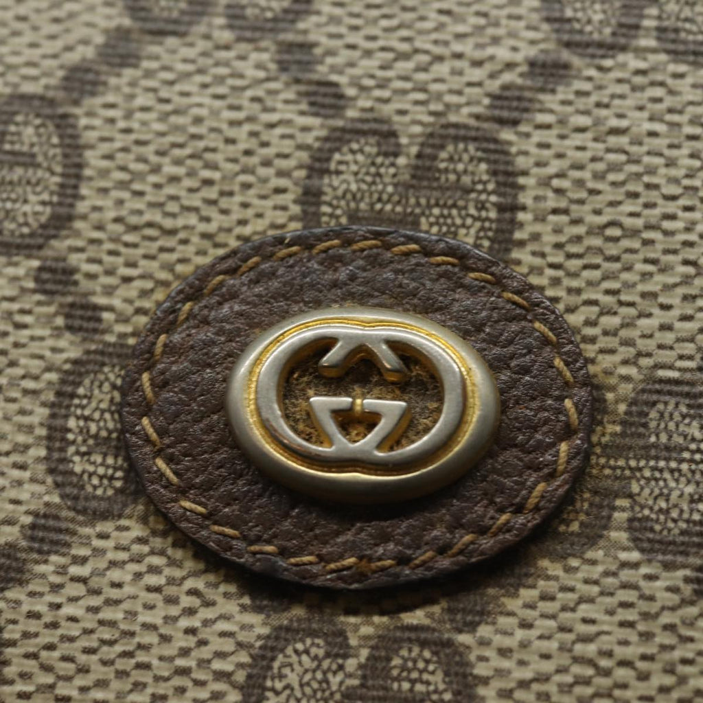 GUCCI GG Supreme Clutch Bag PVC Leather Beige 97 01 037 th5136