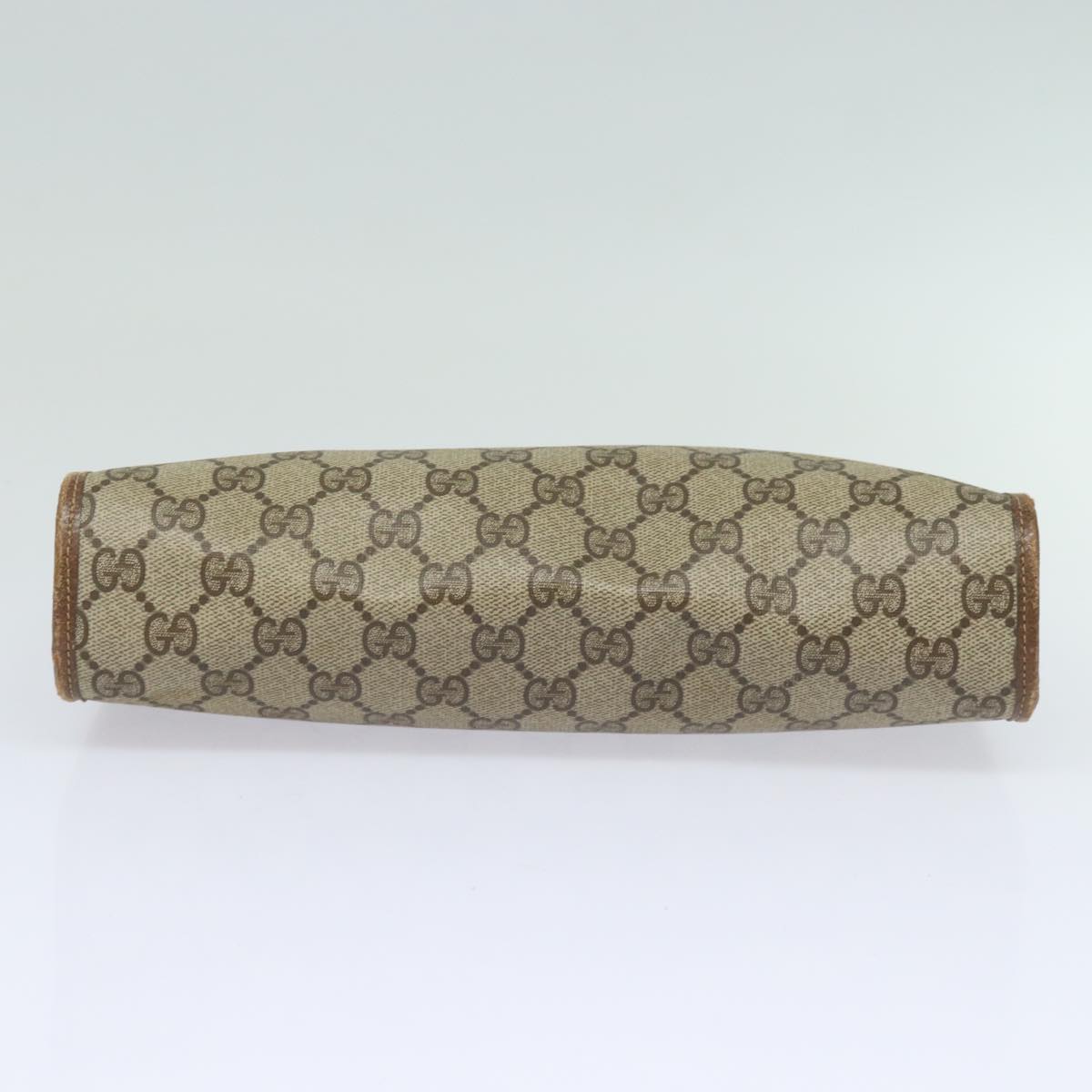 GUCCI GG Supreme Clutch Bag PVC Leather Beige 97 01 037 th5136
